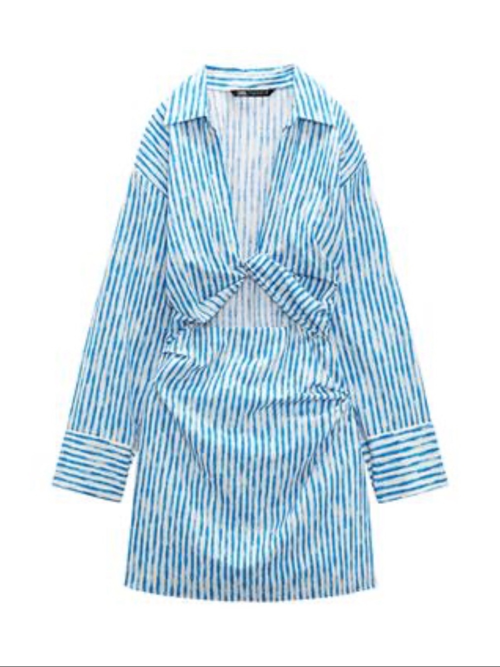 Zara dress white and blue